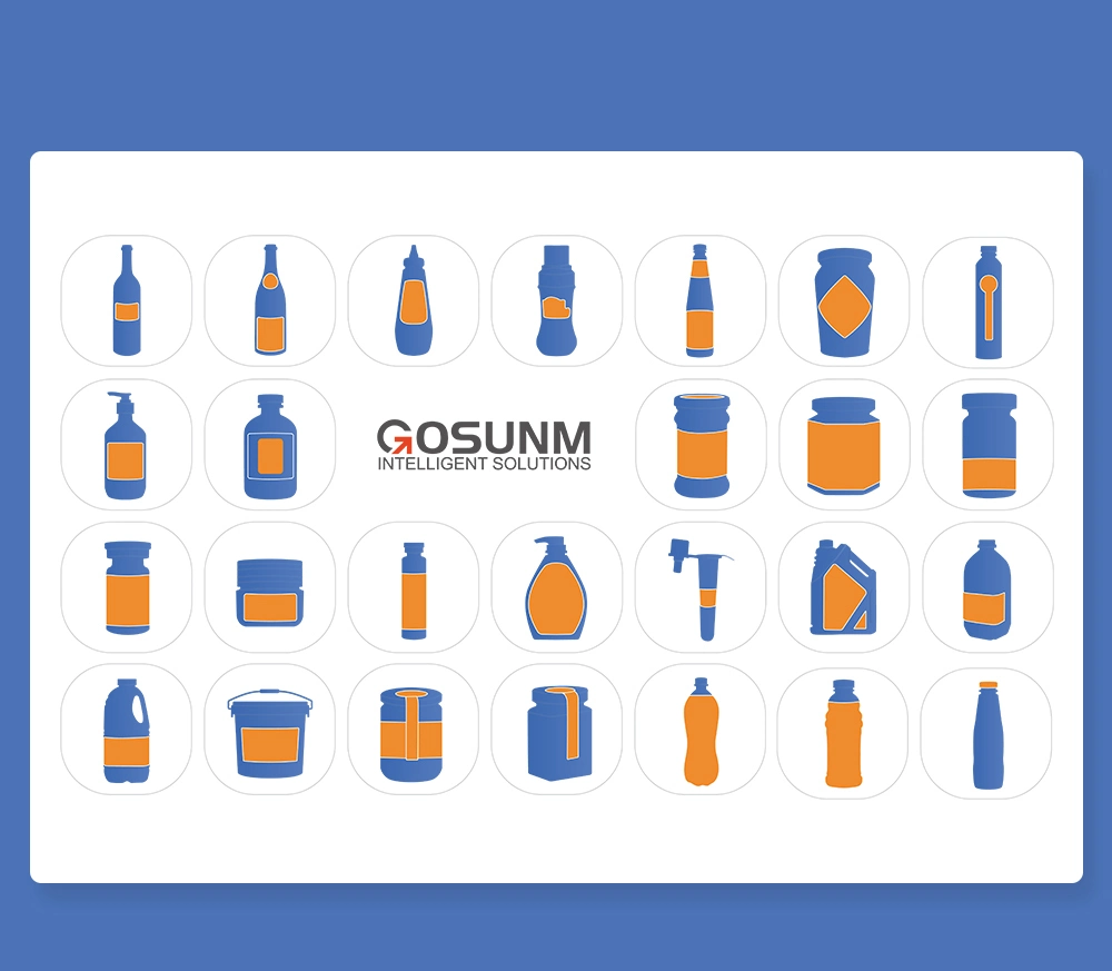 Gosunm Semi-Auto Bottle Labeling Machine Small Size Automatic Desktop Bottle Labeling Machine