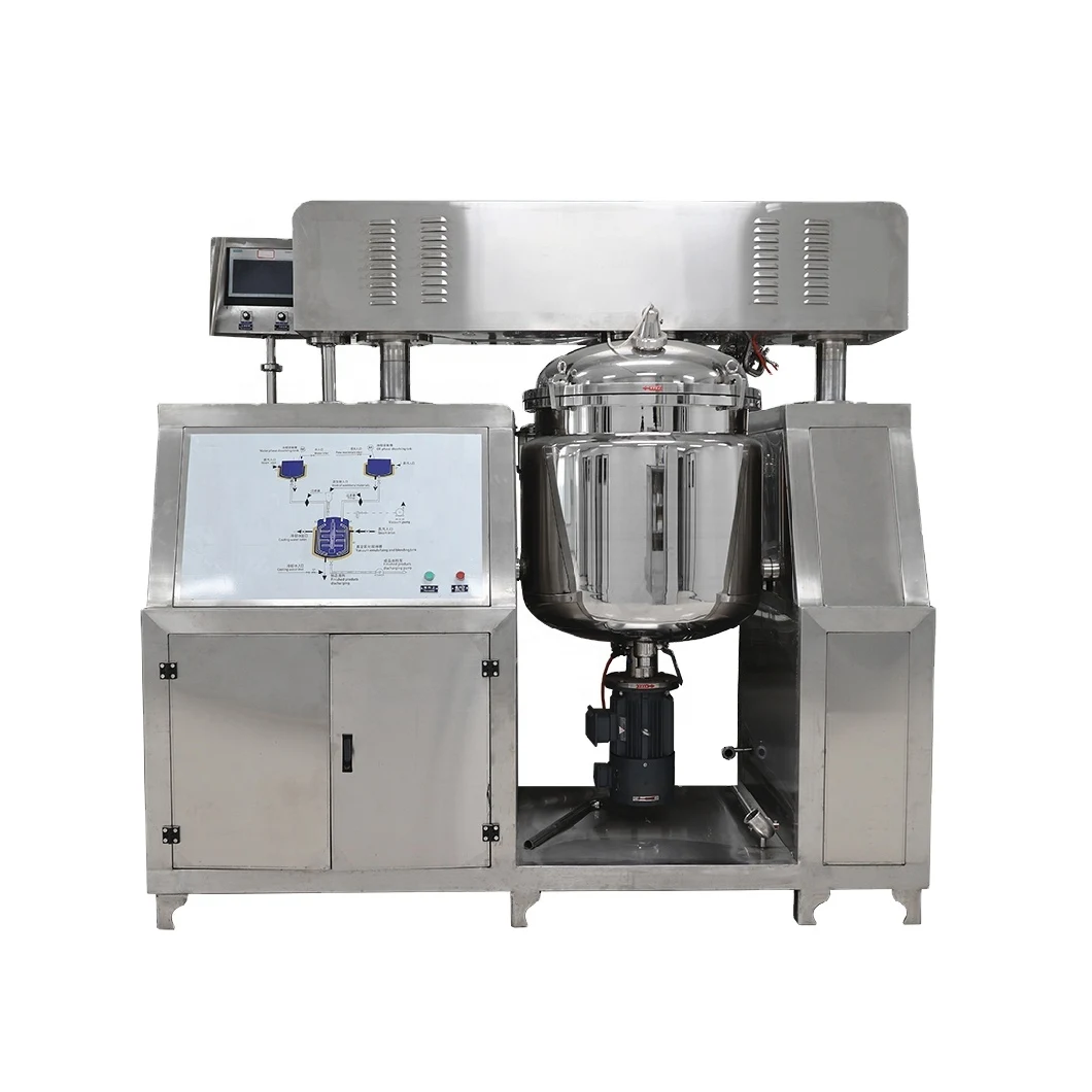Vacuum Emulsifying Machine with Steam Heating Cosmetic Making Machine