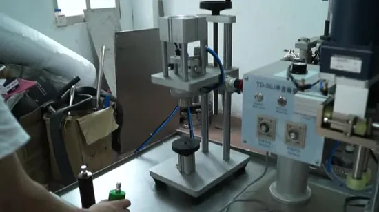 Semi Automatic Gas Aerosol Deodorant Perfume Bottle Sealing Capping Crimping Machine