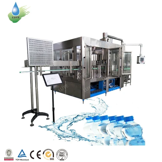 Luye 3 in 1 Automatic Pet Bottle Drinking Water Production Line Beverage Washing Filling Capping Machinery Mineral Pure Water Filling Bottling Sealing Machine